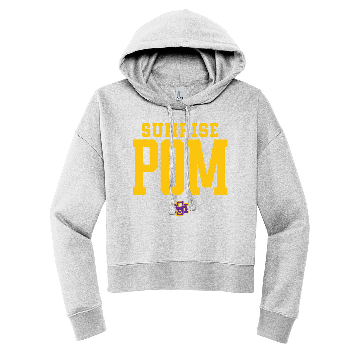Sunrise Pom Cropped Hoodie