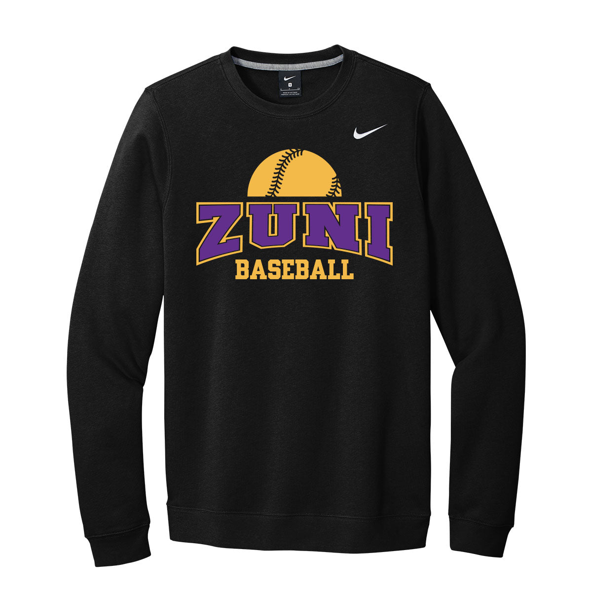 Zuni Baseball Nike Crewneck Sweatshirt
