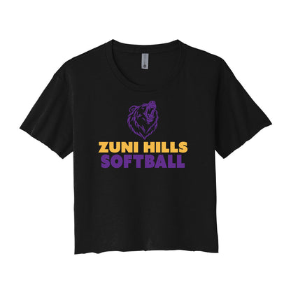 Grizzly Softball Cropped Tee