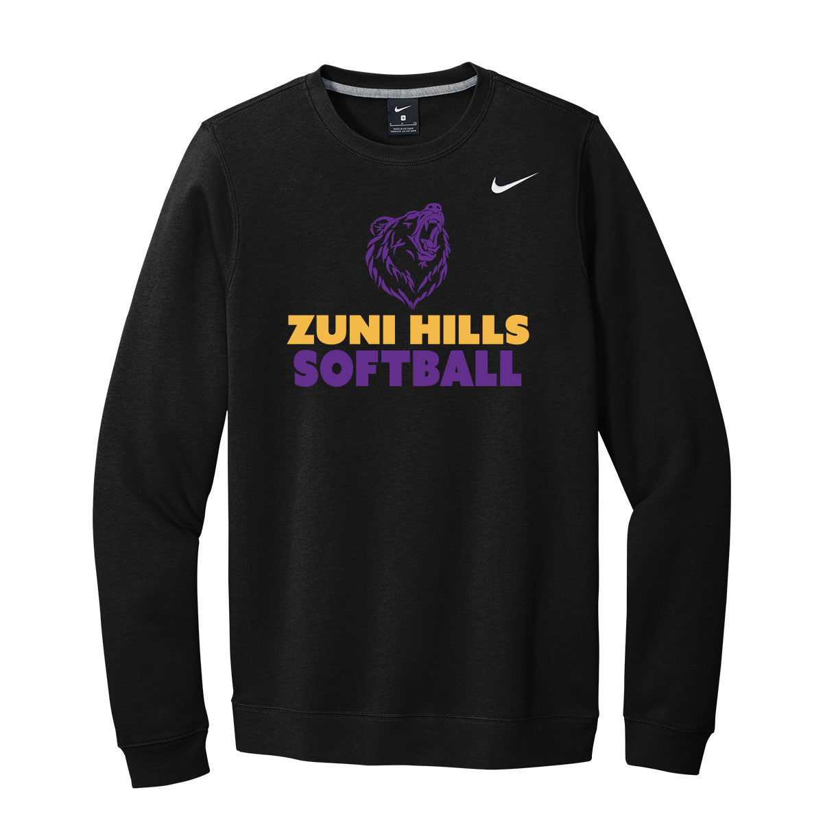 Grizzly Softball Nike Crewneck Sweatshirt