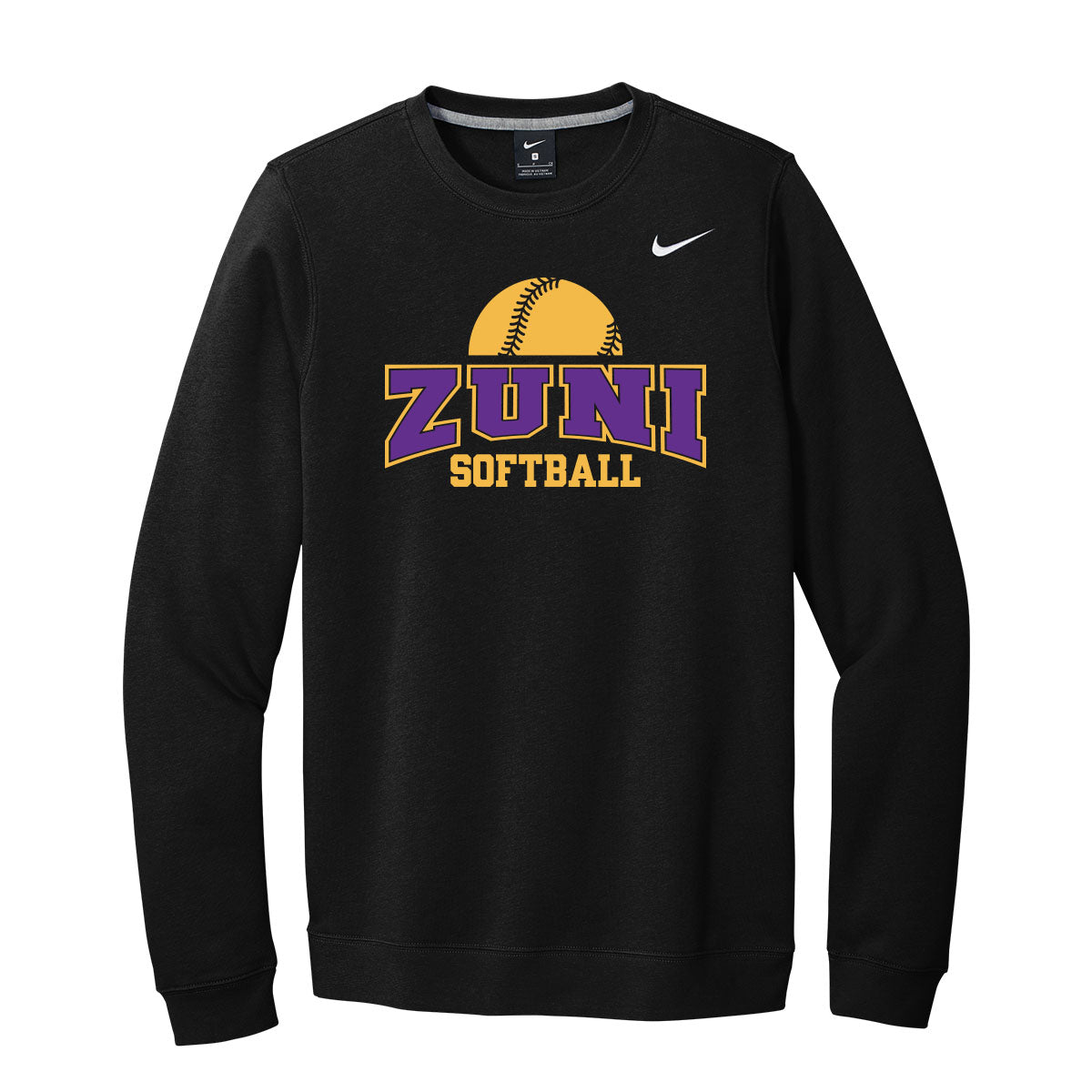 Zuni Softball Nike Crewneck Sweatshirt