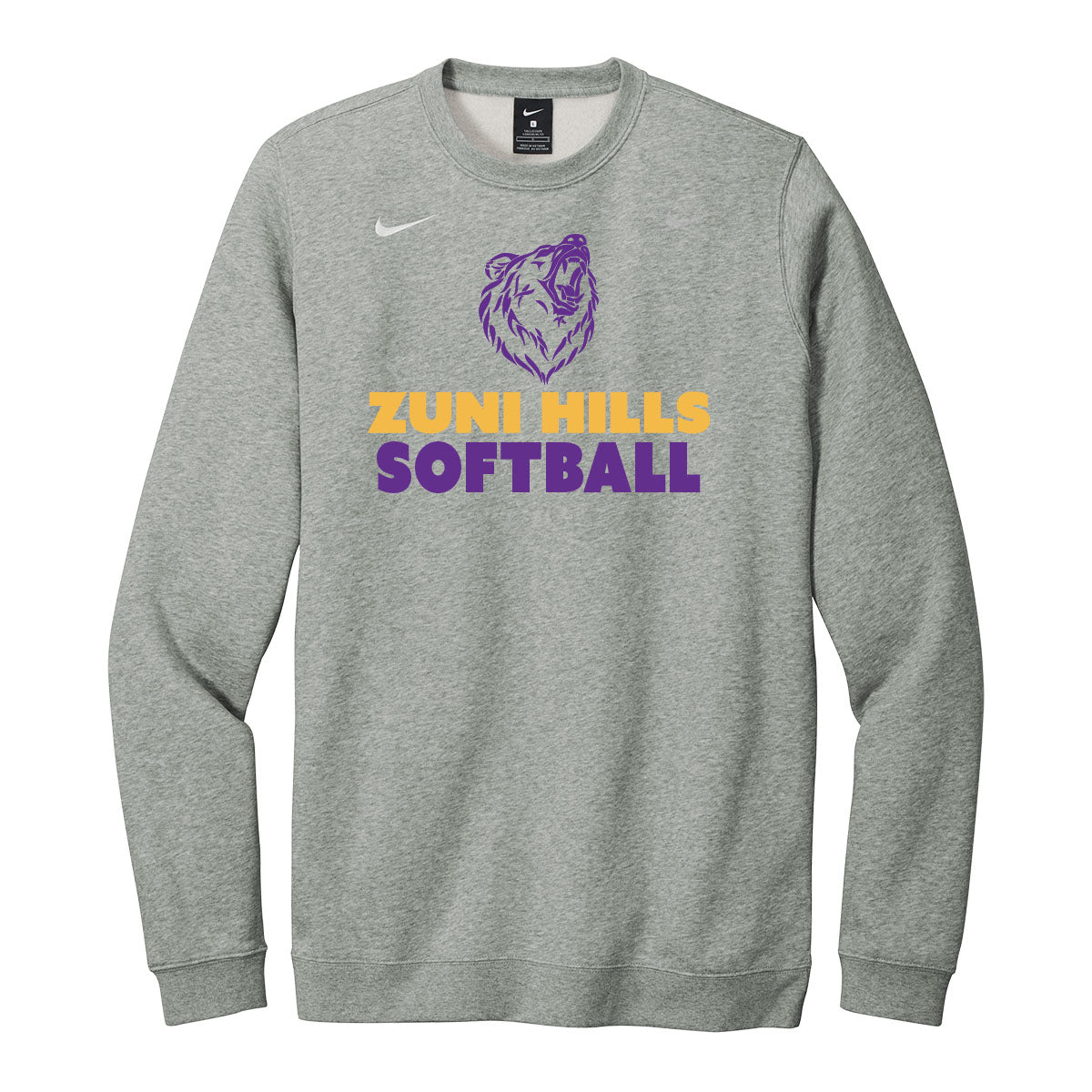Grizzly Softball Nike Crewneck Sweatshirt