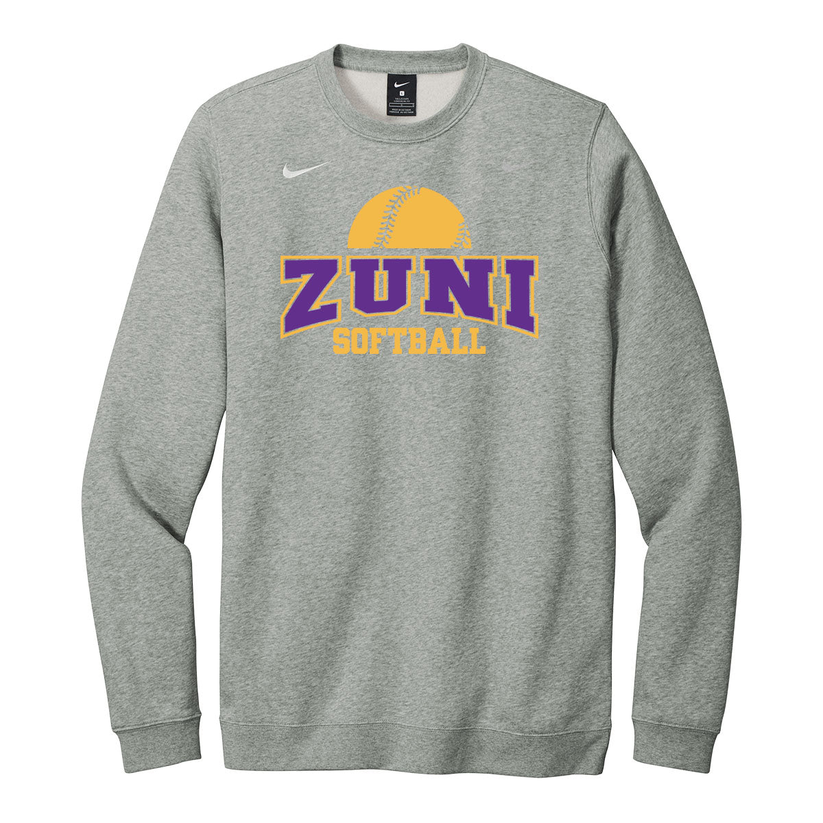 Zuni Softball Nike Crewneck Sweatshirt