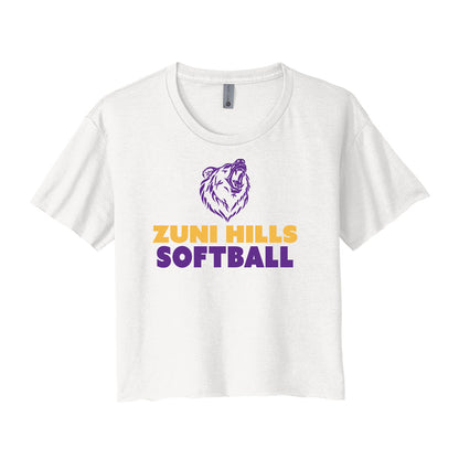 Grizzly Softball Cropped Tee