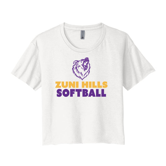 Grizzly Softball Cropped Tee
