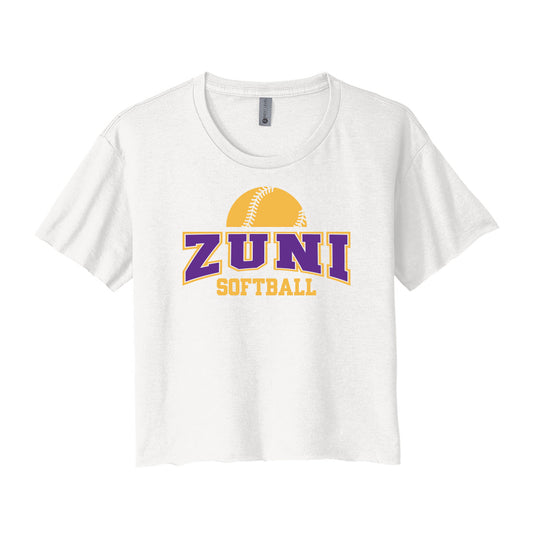 Zuni Softball Cropped Tee