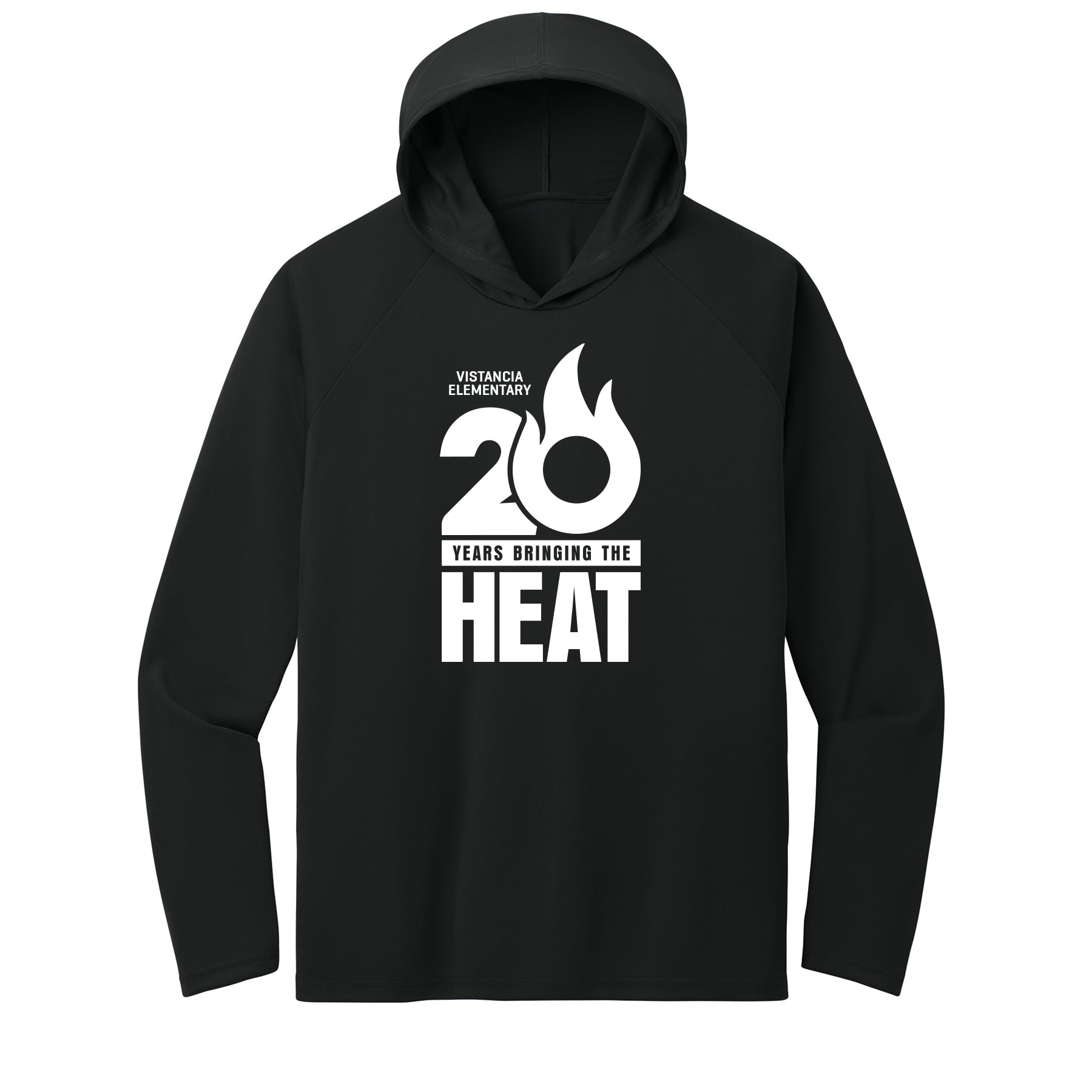 20 Years Bringing The Heat Performance Hooded Long Sleeve Tee