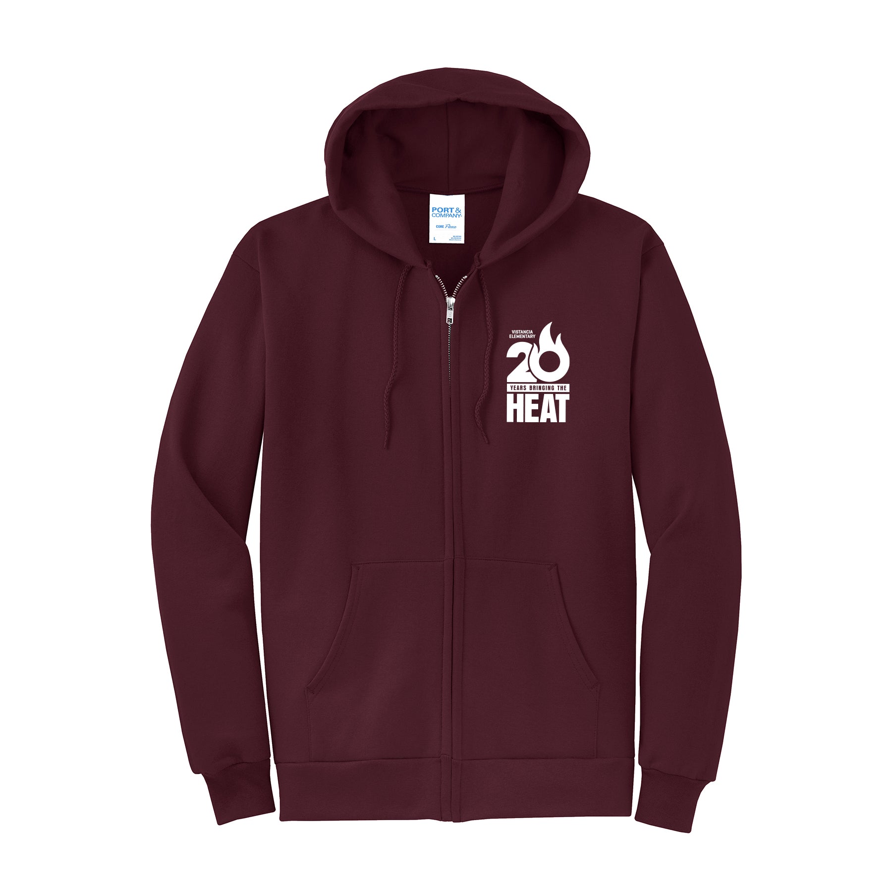 20 Years Bringing The Heat Full Zip Sweatshirt