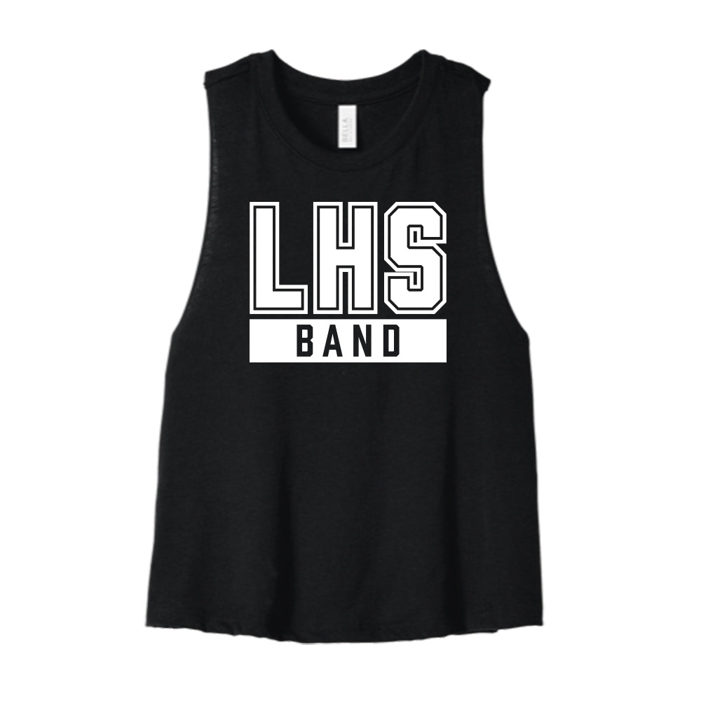 LHS Band Cropped Racerback Tank