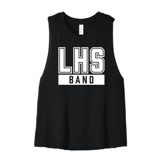 LHS Band Cropped Racerback Tank