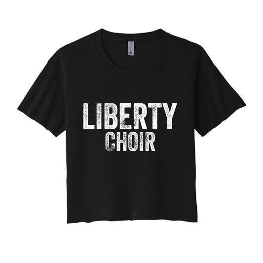 Liberty Choir Distressed Cropped Tee