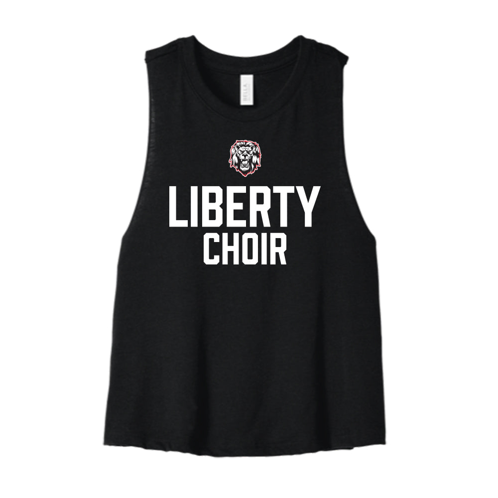 Liberty Choir Cropped Racerback Tank