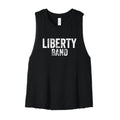 Distressed Liberty Band Cropped Racerback Tank
