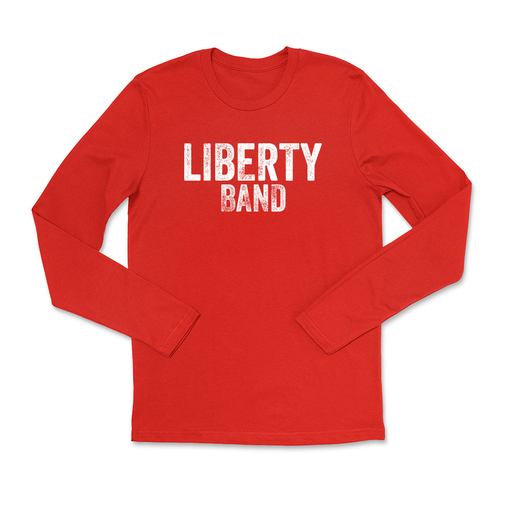 Distressed Liberty Band Long Sleeve Tee