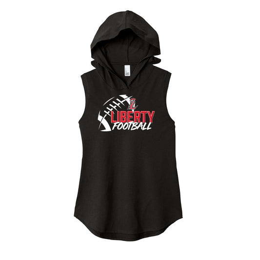 Liberty Football Ladies Hooded Sleeveless Tee