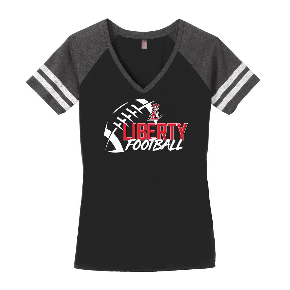 Liberty Football Game Day V-Neck Tee