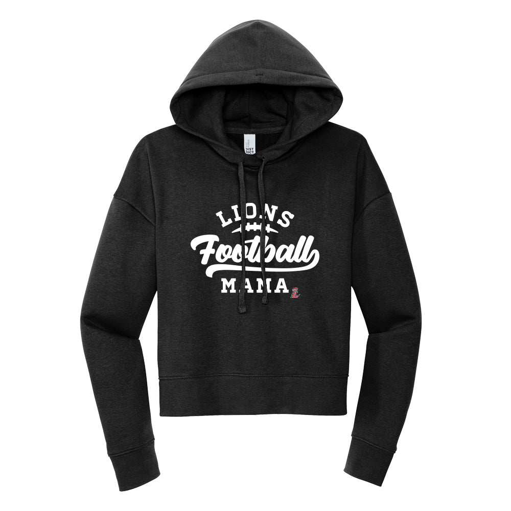 Lions Football Mama Cropped Hoodie