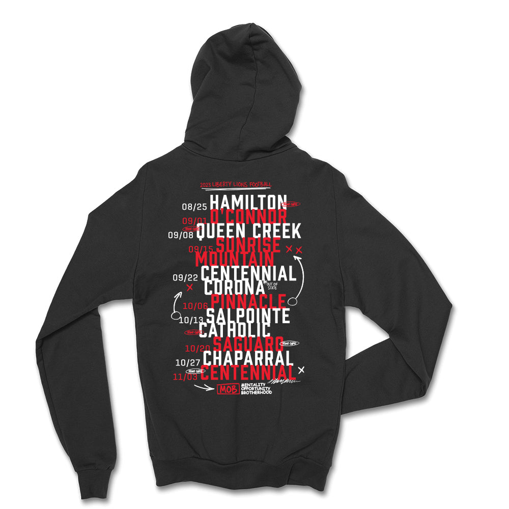 2023 Game Day Schedule Full Zip Sweatshirt