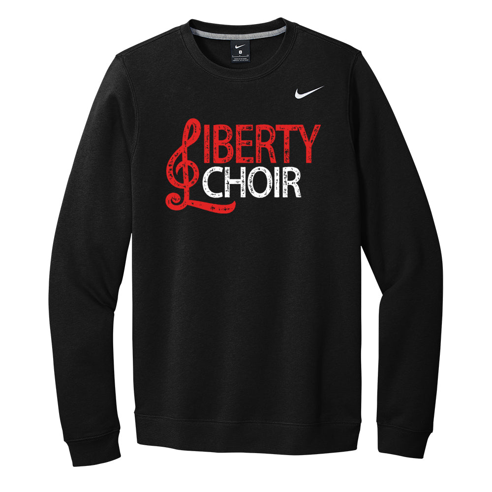 Distressed Liberty Lions Choir Nike Crewneck Sweatshirt