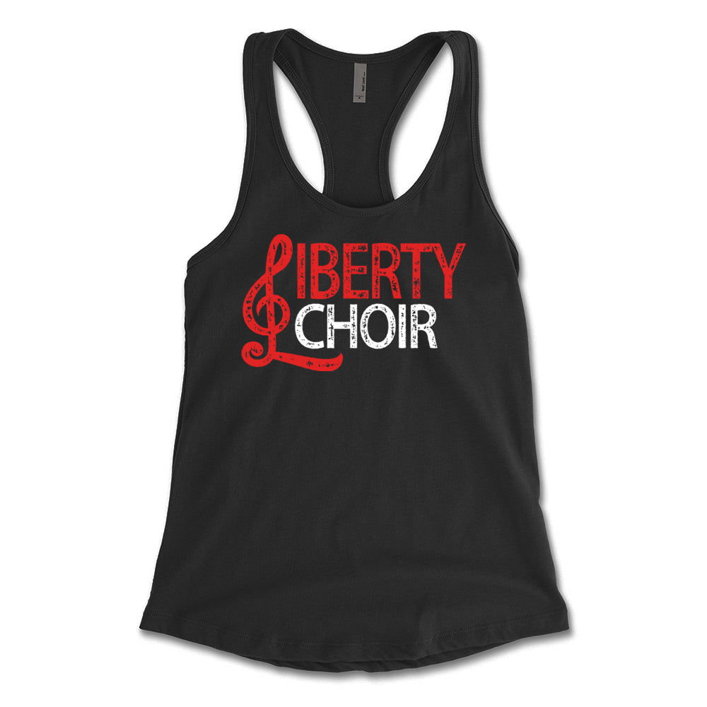 Distressed Liberty Lions Choir Women's Racerback Tank