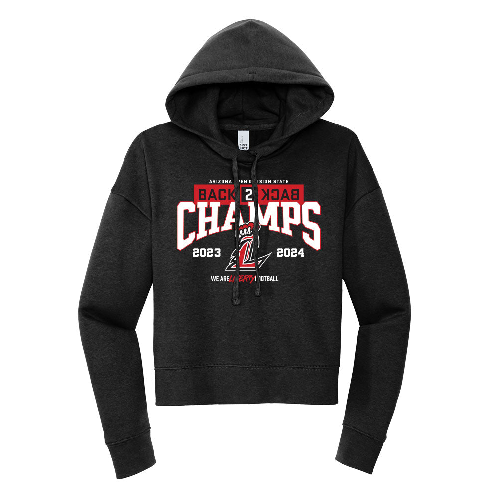 Back 2 Back State Champs Cropped Hoodie