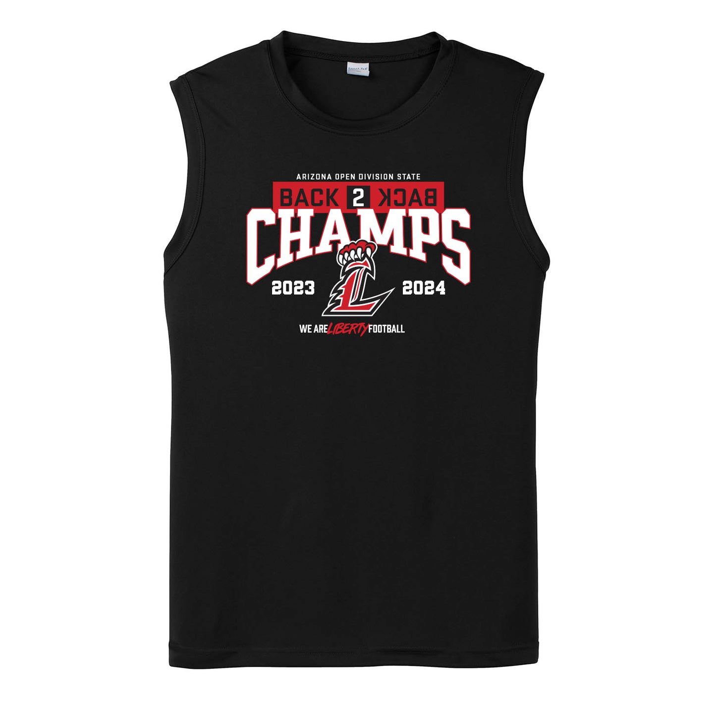 Back 2 Back State Champs Performance Sleeveless Tank