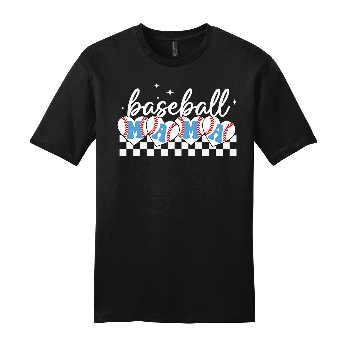 Baseball Mama Checkered Unisex Tee