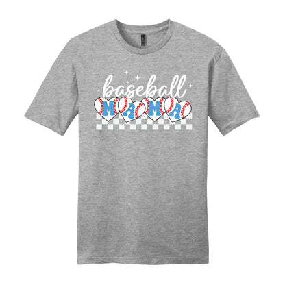 Baseball Mama Checkered Unisex Tee