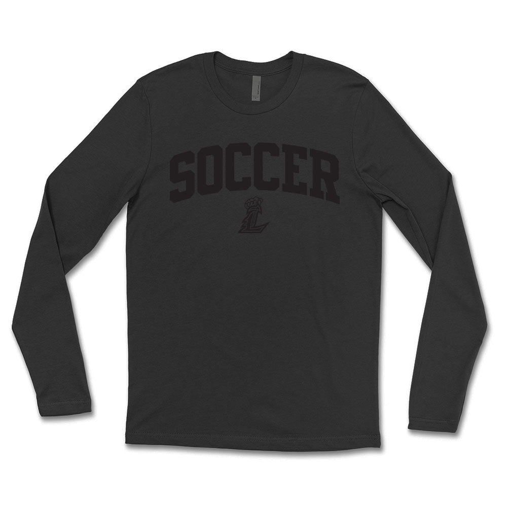 Liberty Black on Black Soccer Unisex Long Sleeve Tee