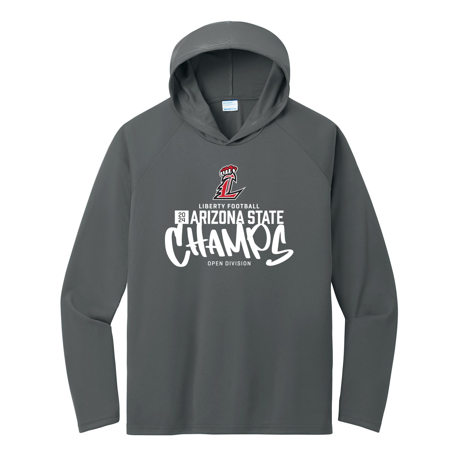 Arizona State Champs Performance Hooded Long Sleeve Tee