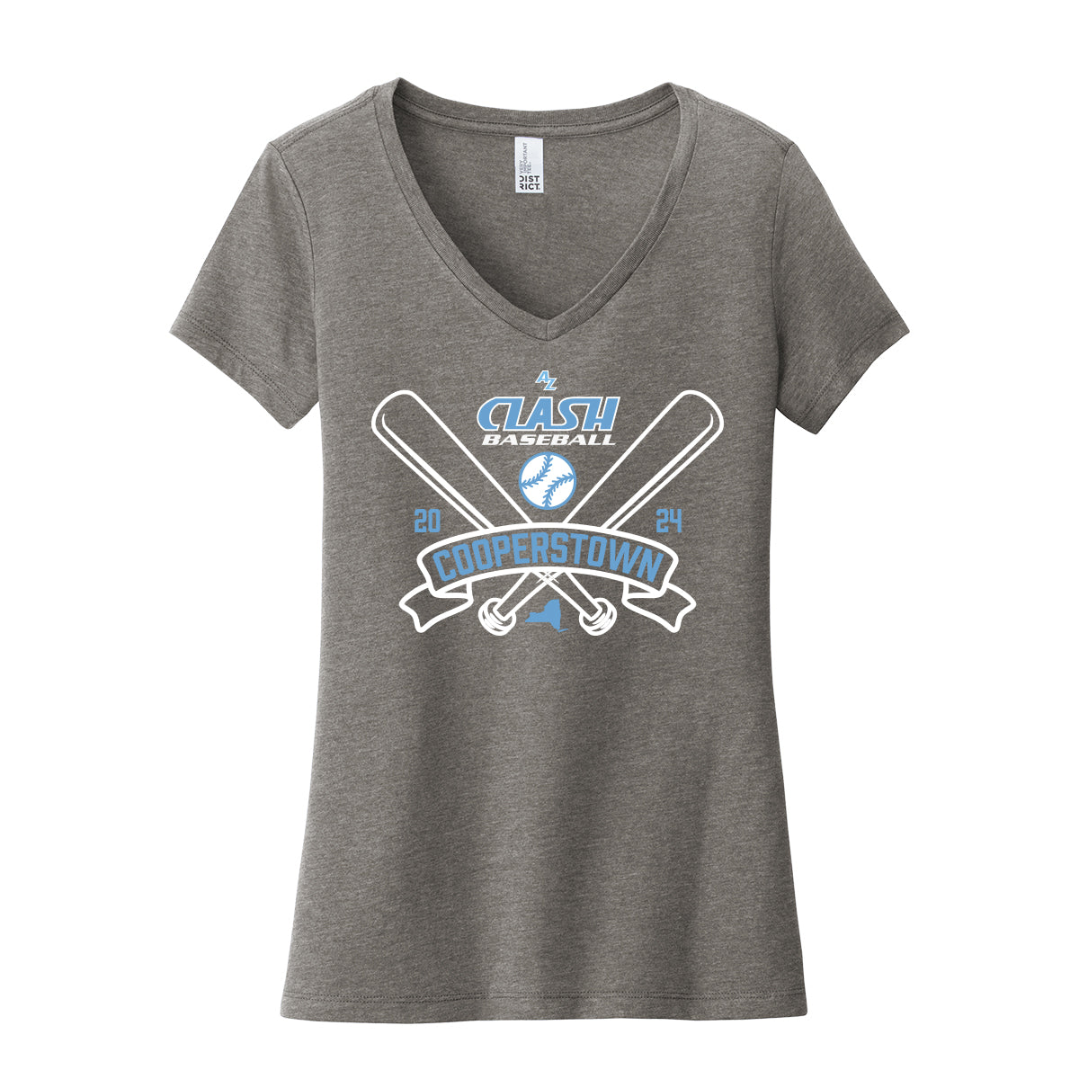 AZ Clash Cooperstown Women's V-Neck Tee