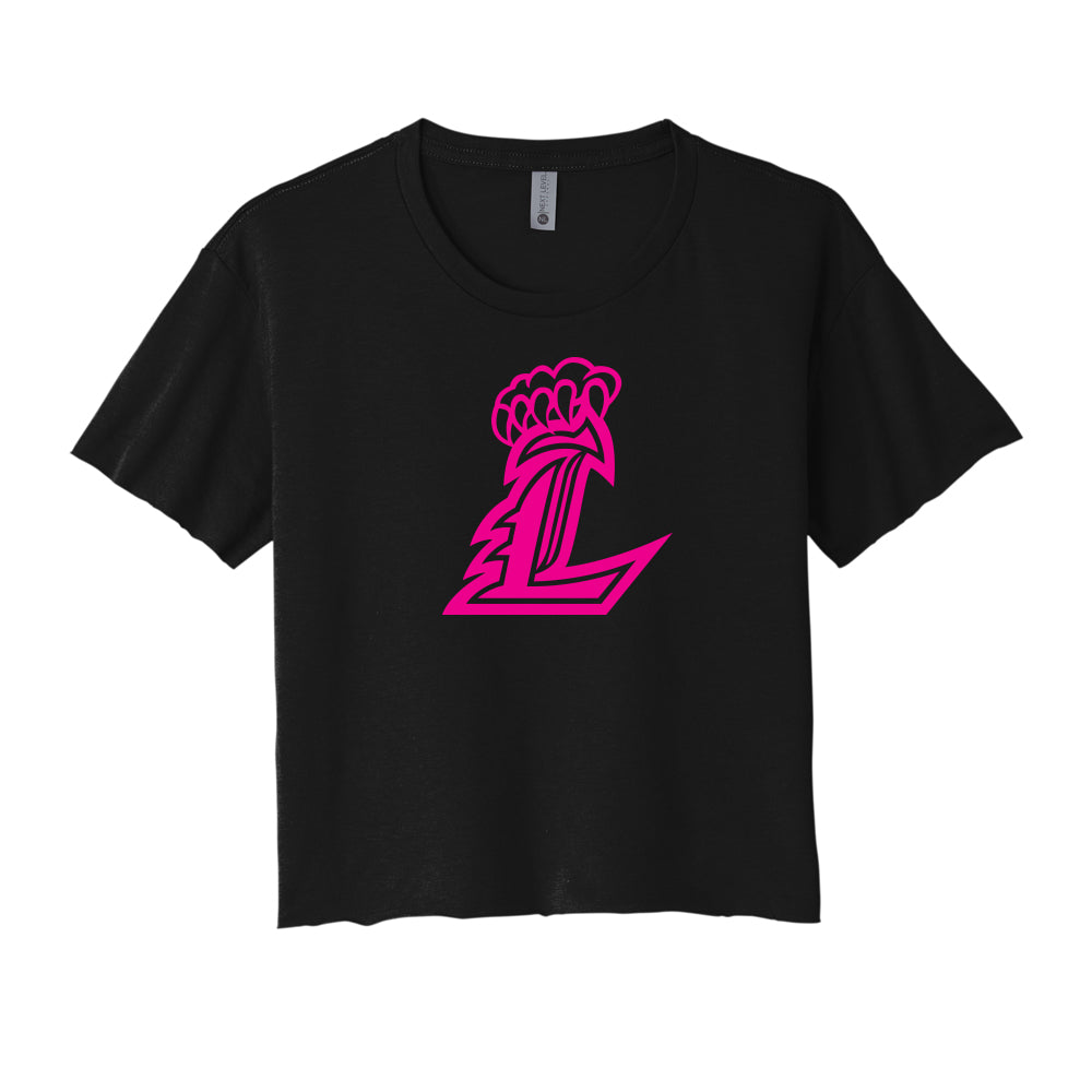 Hot Pink L Cropped Tee