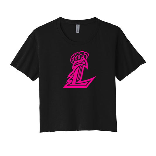 Hot Pink L Cropped Tee