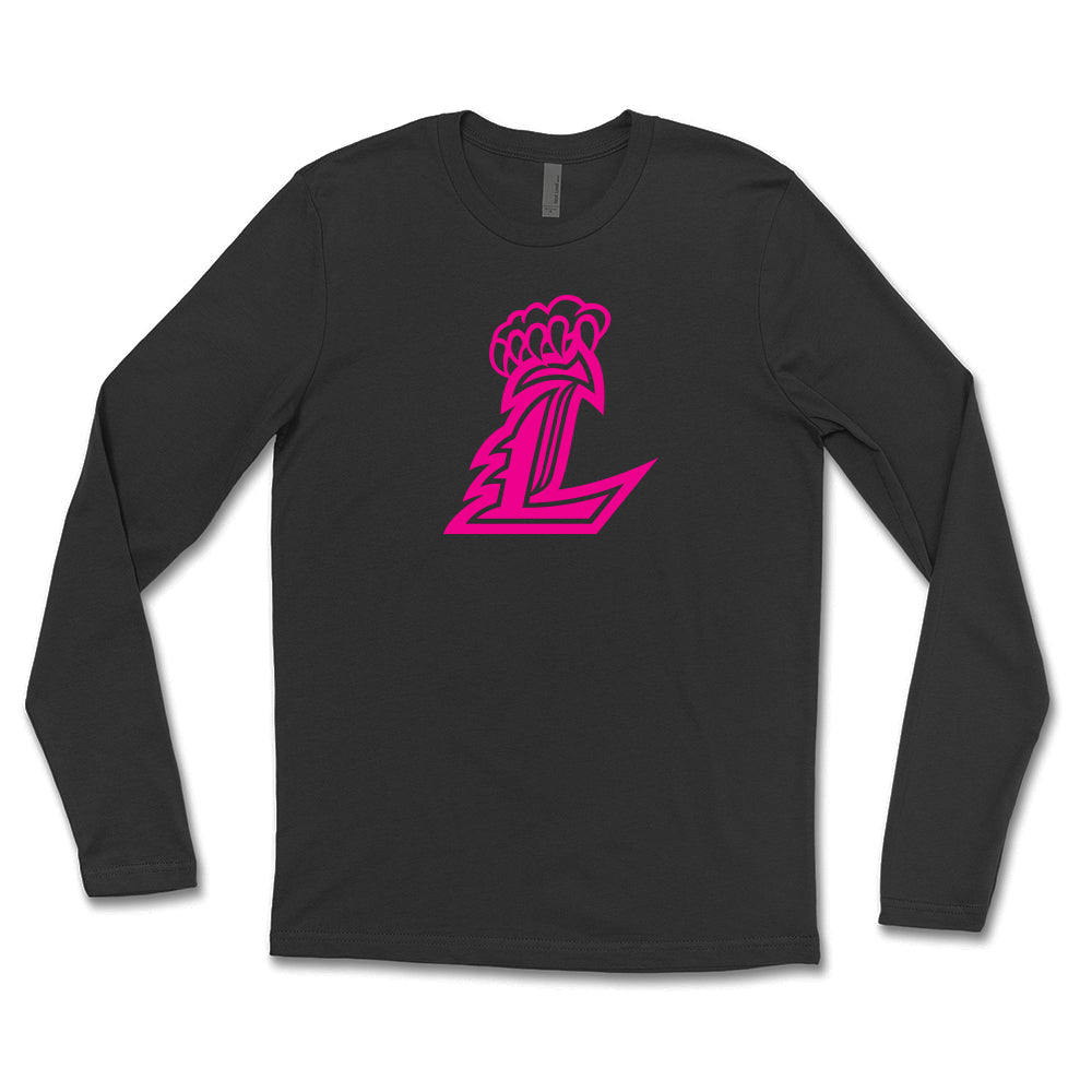 Hot Pink L Unisex Long Sleeve Tee