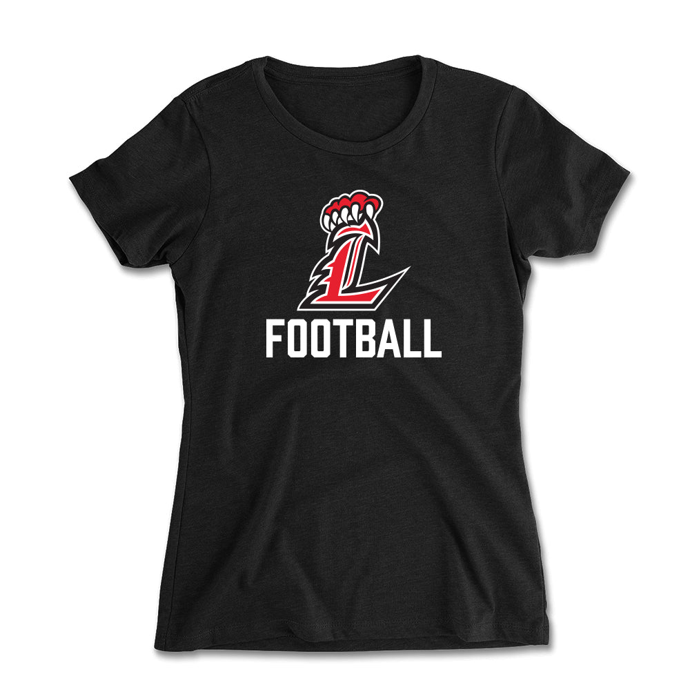 L Football Women's Fitted Tee