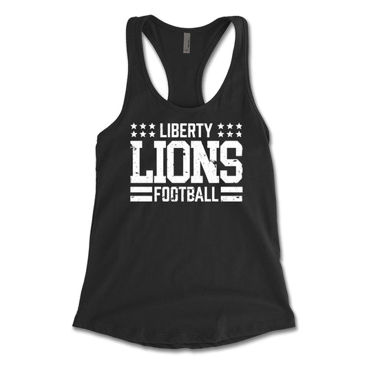 Liberty Lions Flag Women's Racerback Tank