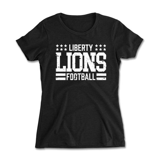 Liberty Lions Flag Women's Fitted Tee