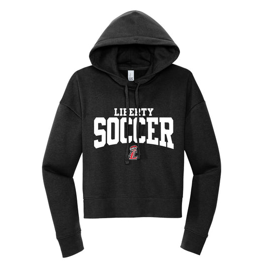 Liberty Soccer Curved Cropped Hoodie