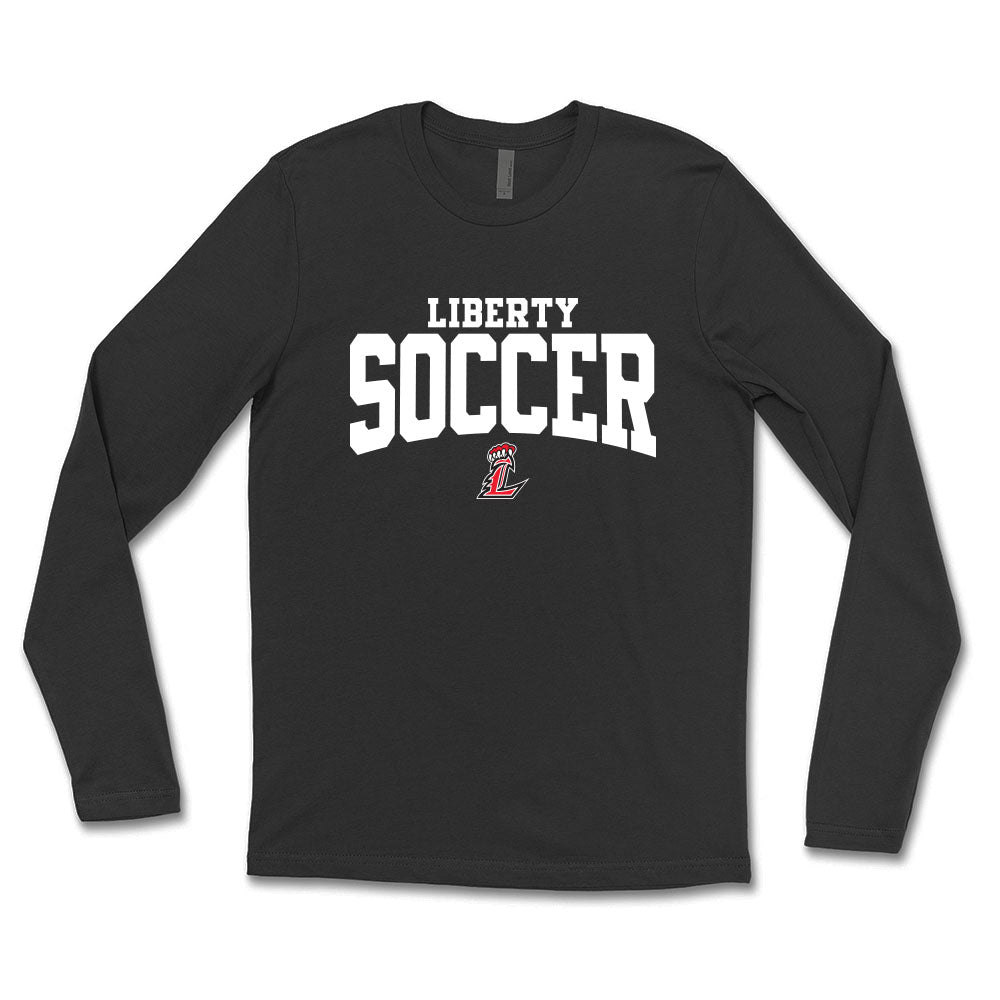 Liberty Soccer Curved Unisex Long Sleeve Tee