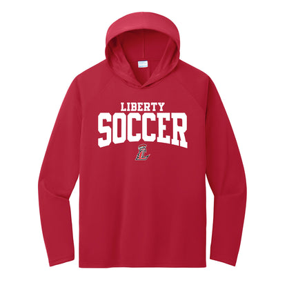 Liberty Soccer Curved Performance Hooded Long Sleeve Tee