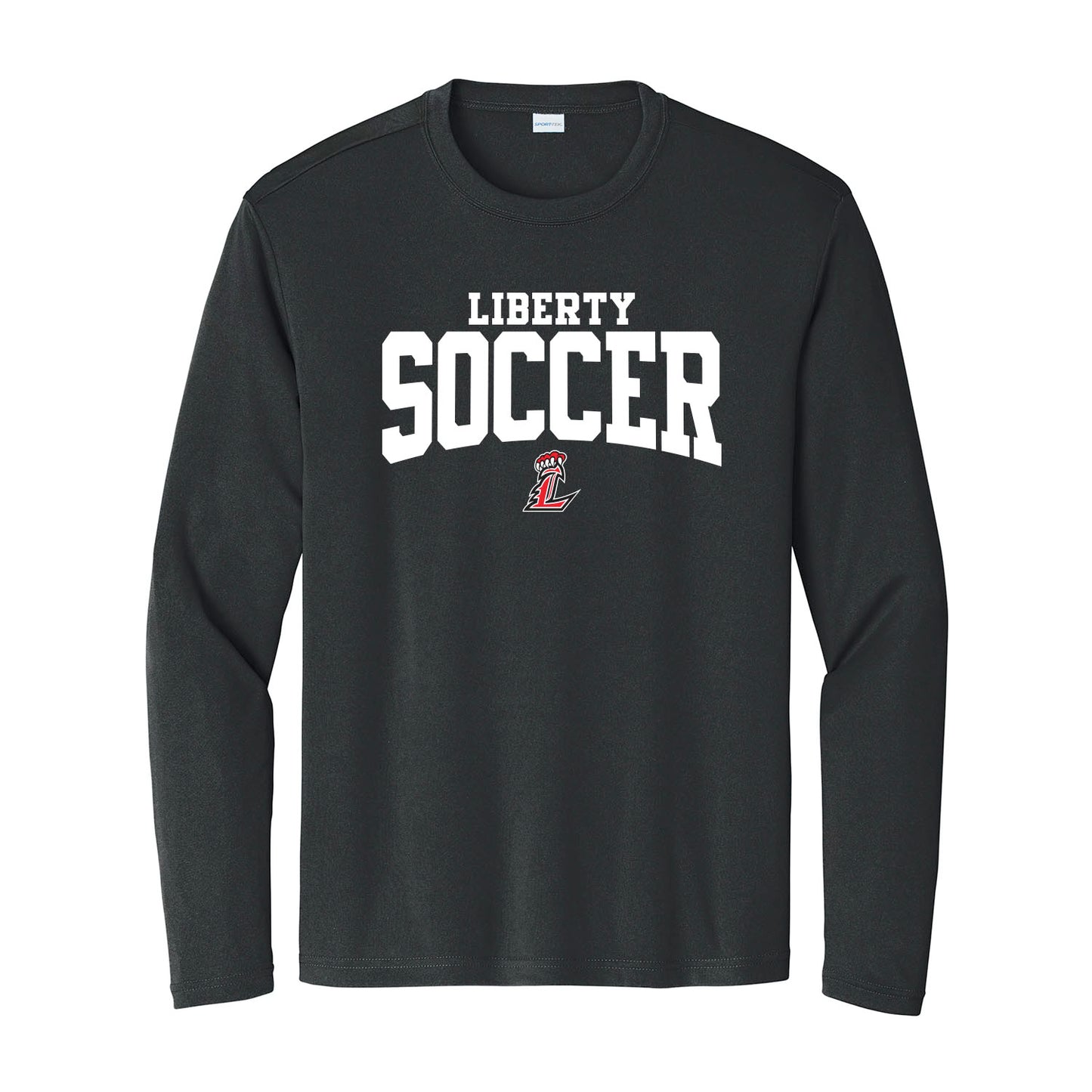 Liberty Soccer Curved Unisex Long Sleeve Tee