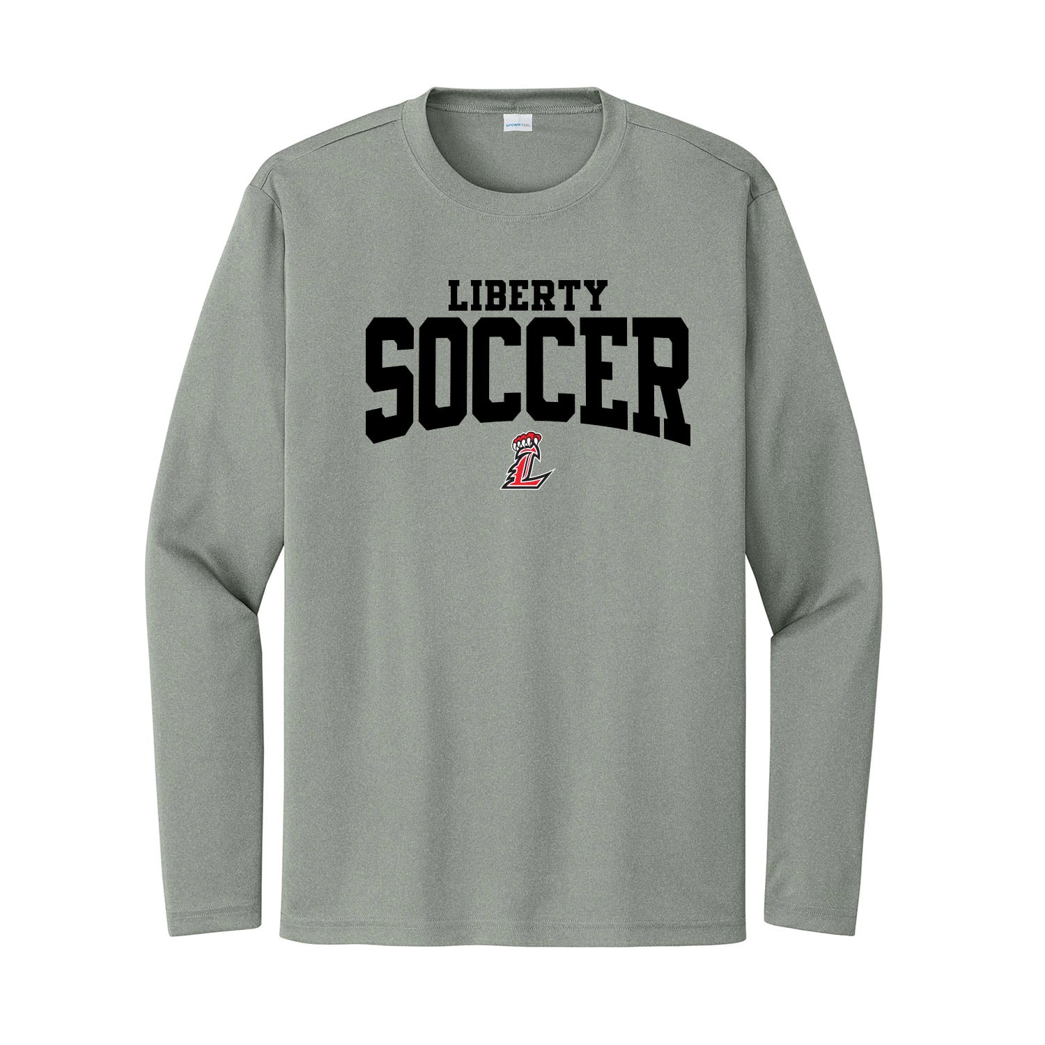 Liberty Soccer Curved Unisex Long Sleeve Tee