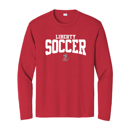 Liberty Soccer Curved Unisex Long Sleeve Tee