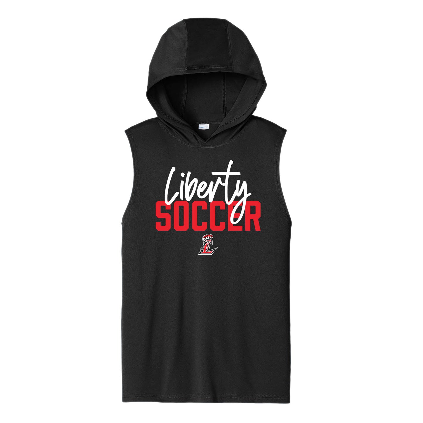 Liberty Soccer Script Unisex Dri Fit Hooded Tank