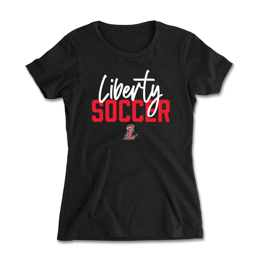 Liberty Soccer Script Women's Fit Tee