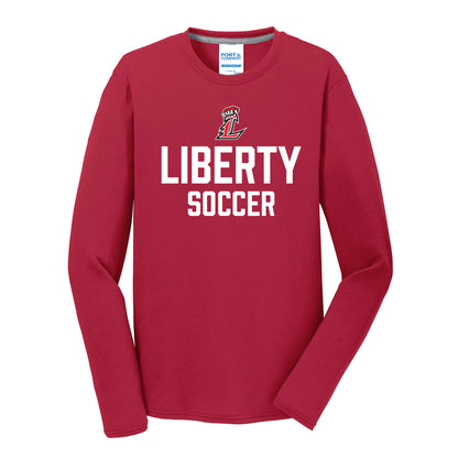 Liberty Lions Soccer Practice Unisex Long Sleeve Tee