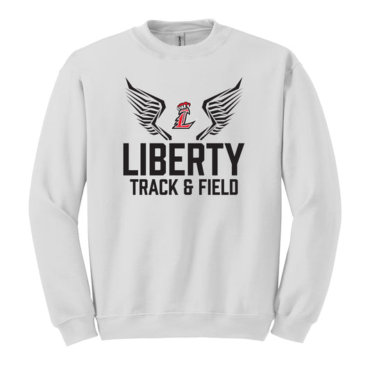 Liberty Track and Field Logo in Black Crewneck Sweatshirt