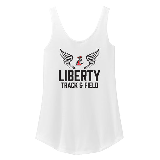 Liberty Track and Field Logo In Black Women's Tank Top