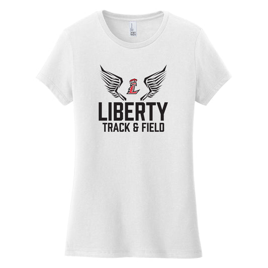 Liberty Track and Field In Black Women's Fitted Tee