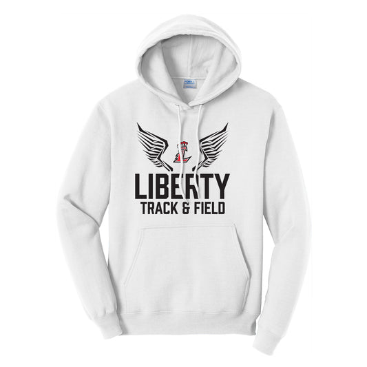 Liberty Track and Field in Black Logo Hoodie